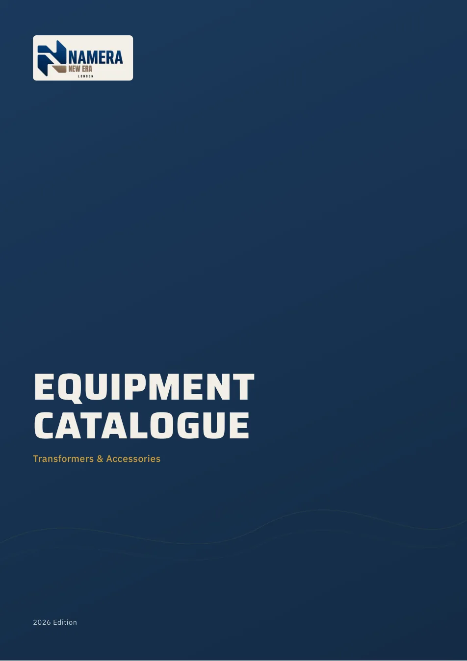 Namera UK equipment catalogue cover